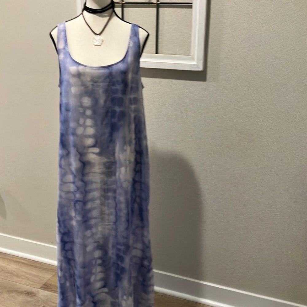 Natori Sheer Tie Dyed Maxi coverup